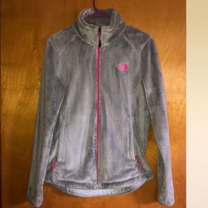 Gray and pink Women’s North Face Jacket